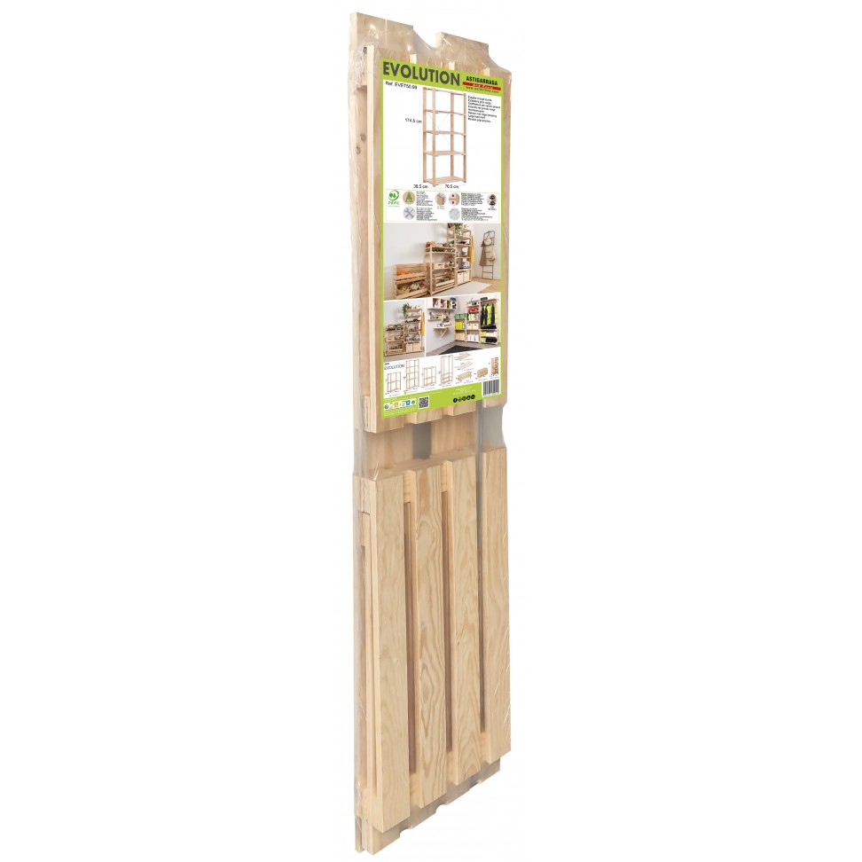 Estante Pinho Evoution 5 Prateleiras 174.5x38x76.5cm