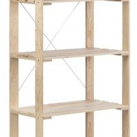 Estante Pinho Evoution 5 Prateleiras 174.5x38x76.5cm Estante Pinho Evoution 5 Prateleiras 174.5x38x76.5cm