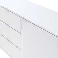 Aparador Chicago 77x180x40cm Branco Aparador Chicago 77x180x40cm Branco