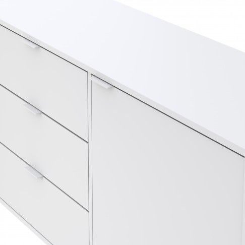 Aparador Chicago 77x180x40cm Branco Aparador Chicago 77x180x40cm Branco