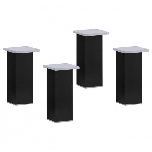 Conjunto de Ps 10x4cm Preto 4 unidades