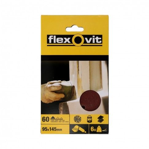 Lixa Velcro Trg Grão 50 95x145mm 6un Lixa Velcro Trg Grão 50 95x145mm 6un
