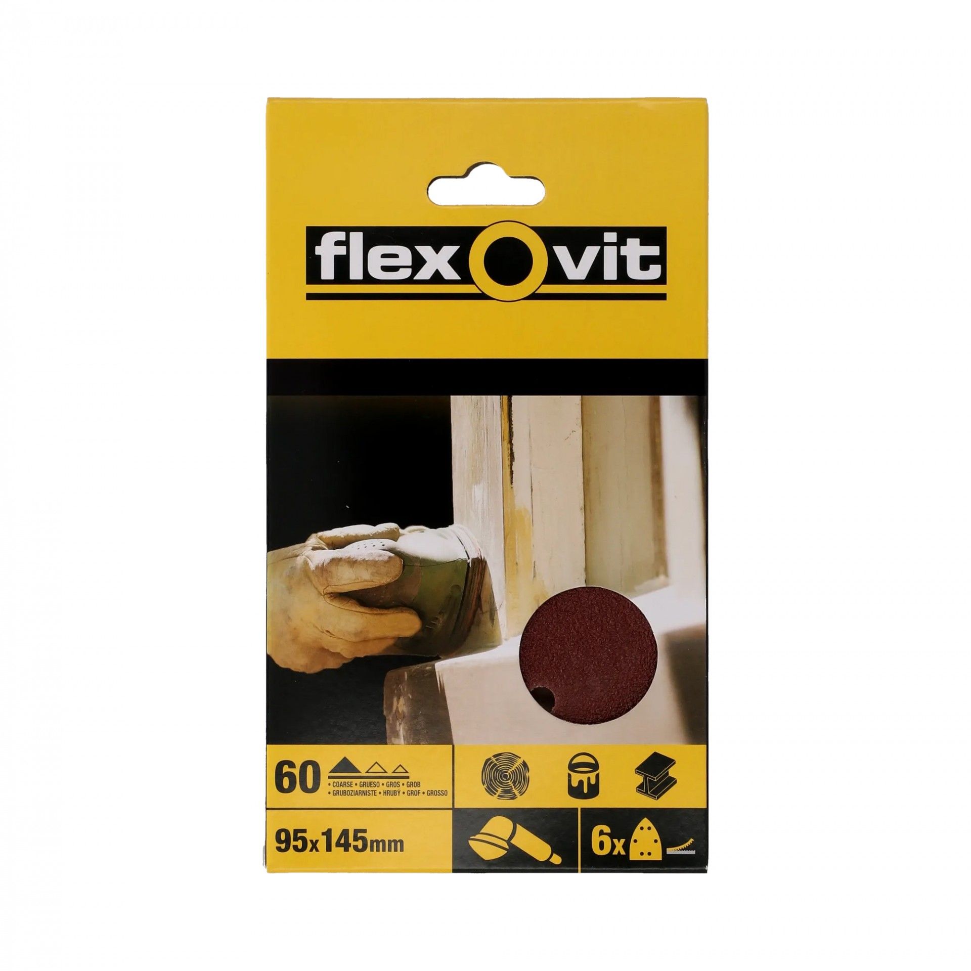 Lixa Velcro Trg Grão 50 95x145mm 6un