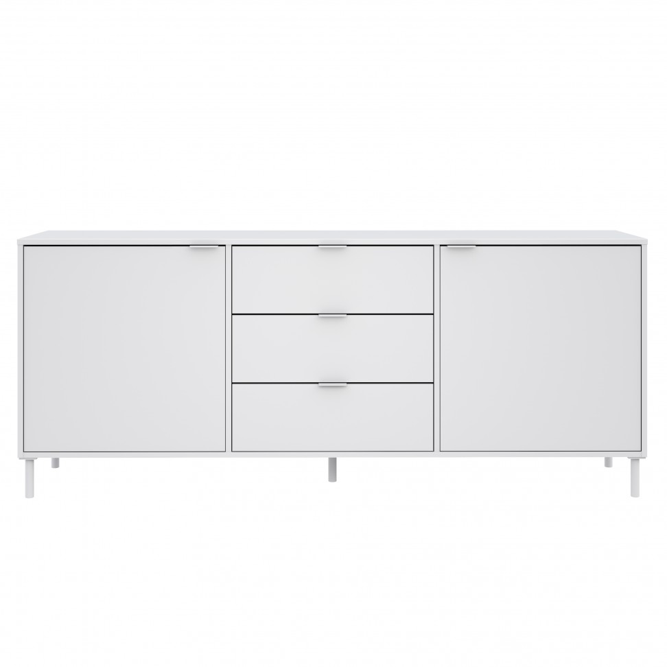 Aparador Chicago 77x180x40cm Branco Aparador Chicago 77x180x40cm Branco
