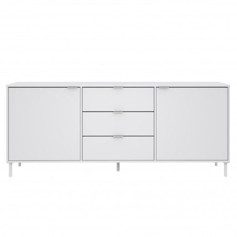 Aparador Chicago 77x180x40cm Branco Aparador Chicago 77x180x40cm Branco