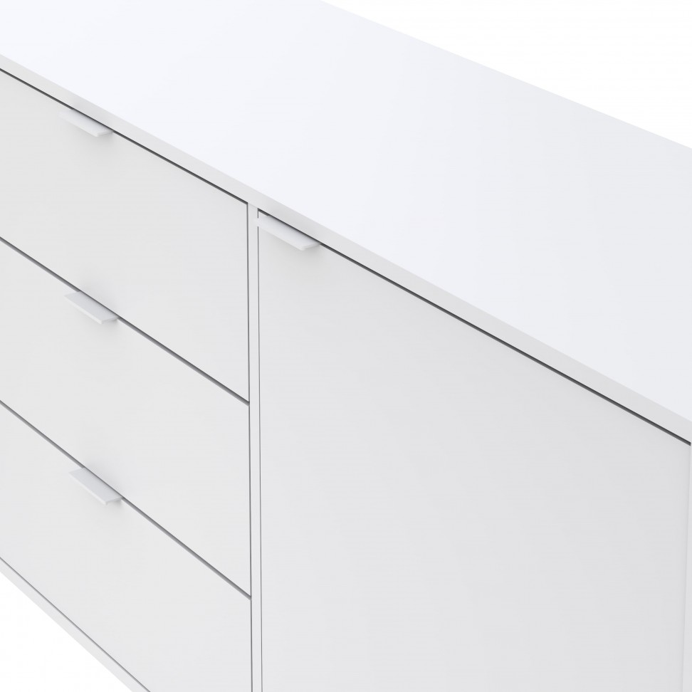 Aparador Chicago 77x180x40cm Branco Aparador Chicago 77x180x40cm Branco