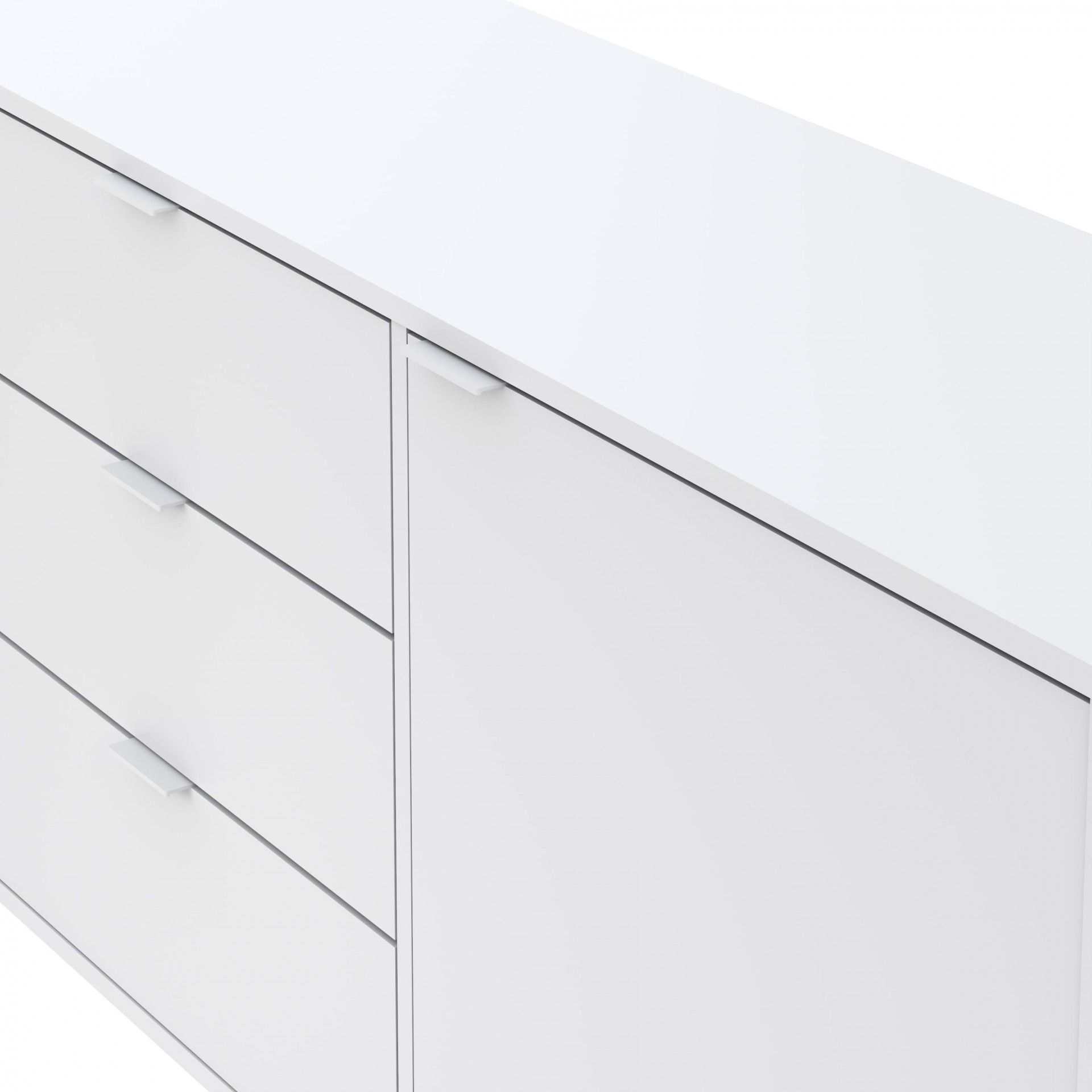 Aparador Chicago 77x180x40cm Branco