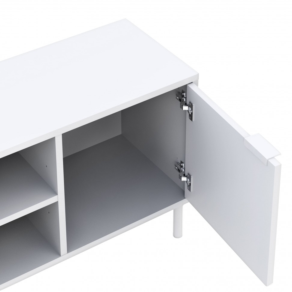 Aparador Chicago 77x180x40cm Branco Aparador Chicago 77x180x40cm Branco