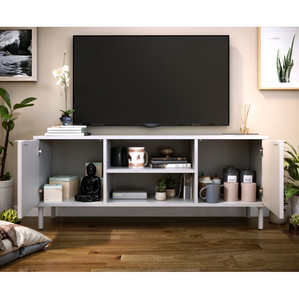 Móvel Tv Chicago 46x120x30cm Branco Móvel Tv Chicago 46x120x30cm Branco