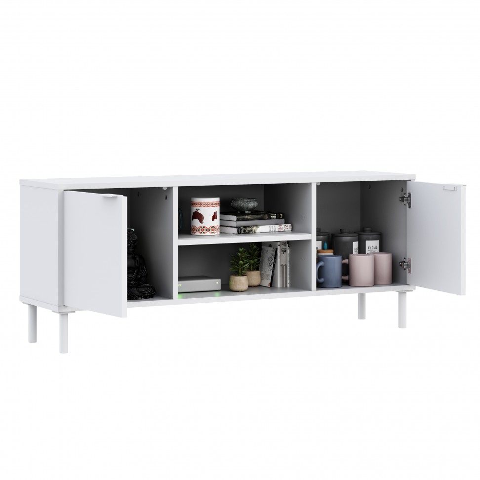 Móvel Tv Chicago 46x120x30cm Branco Móvel Tv Chicago 46x120x30cm Branco