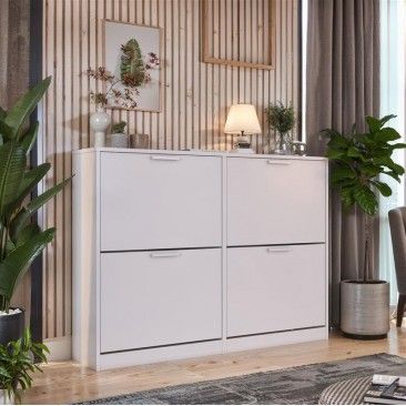 Sapateira 4 Gavetas 165x90x63cm Branco