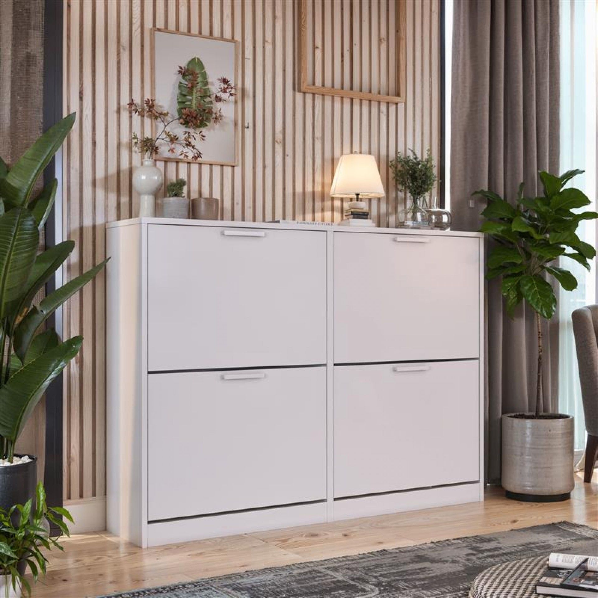 Sapateira 4 Gavetas 165x90x63cm Branco