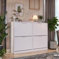 Sapateira 4 Gavetas 165x90x63cm Branco Sapateira 4 Gavetas 165x90x63cm Branco