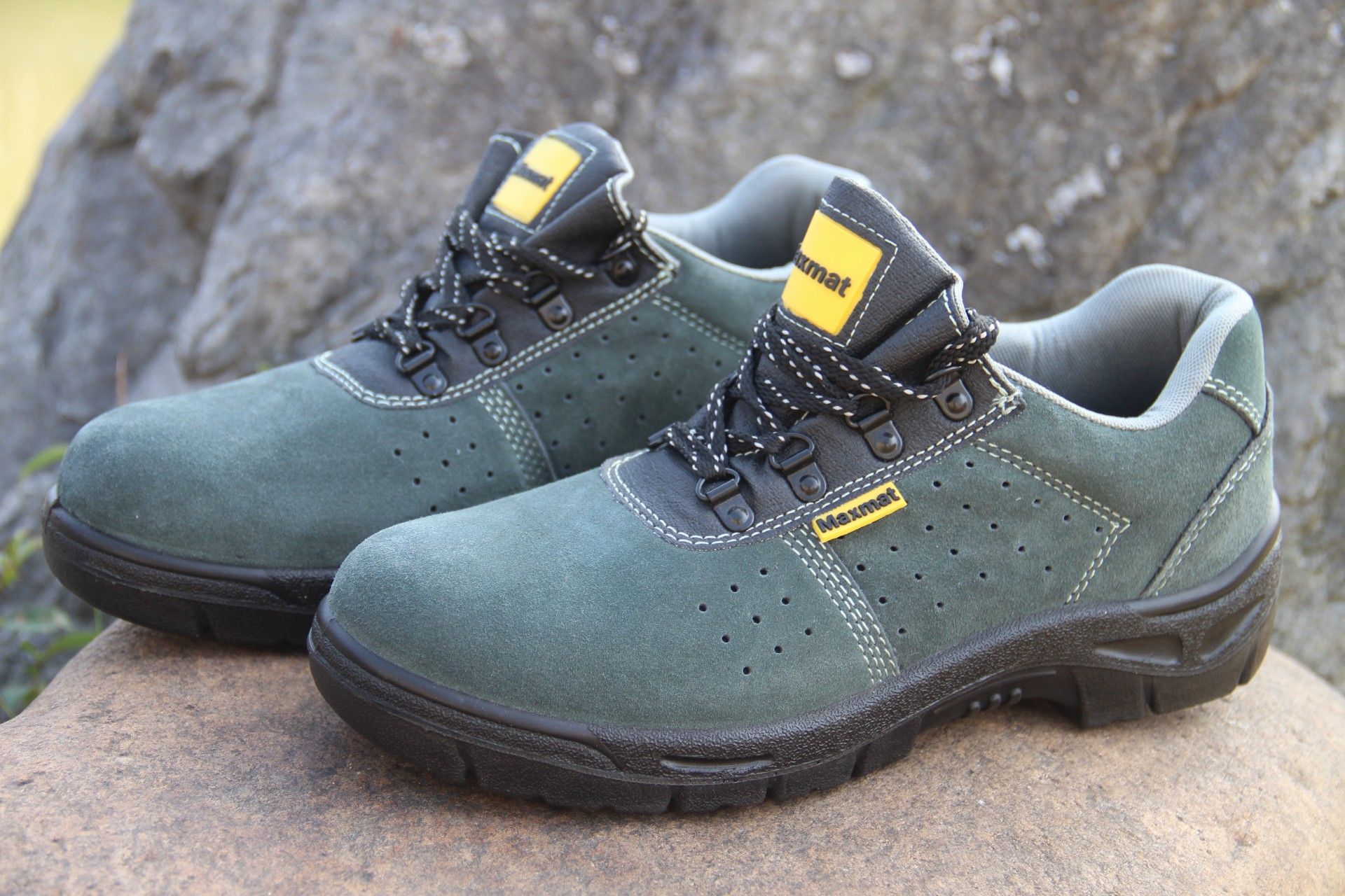 Sapato Camurça Cinza S1p Biqueira Aço