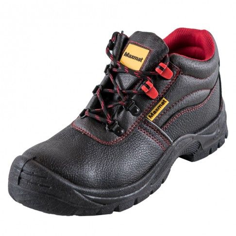 Bota Pele Preta S1p Biqueira A�o