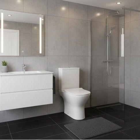 Pack WC Ebony Rimless Saída Vertical (Sanita + Cisterna + Tampa) Pack WC Ebony Rimless Saída Vertical (Sanita + Cisterna + Tampa)