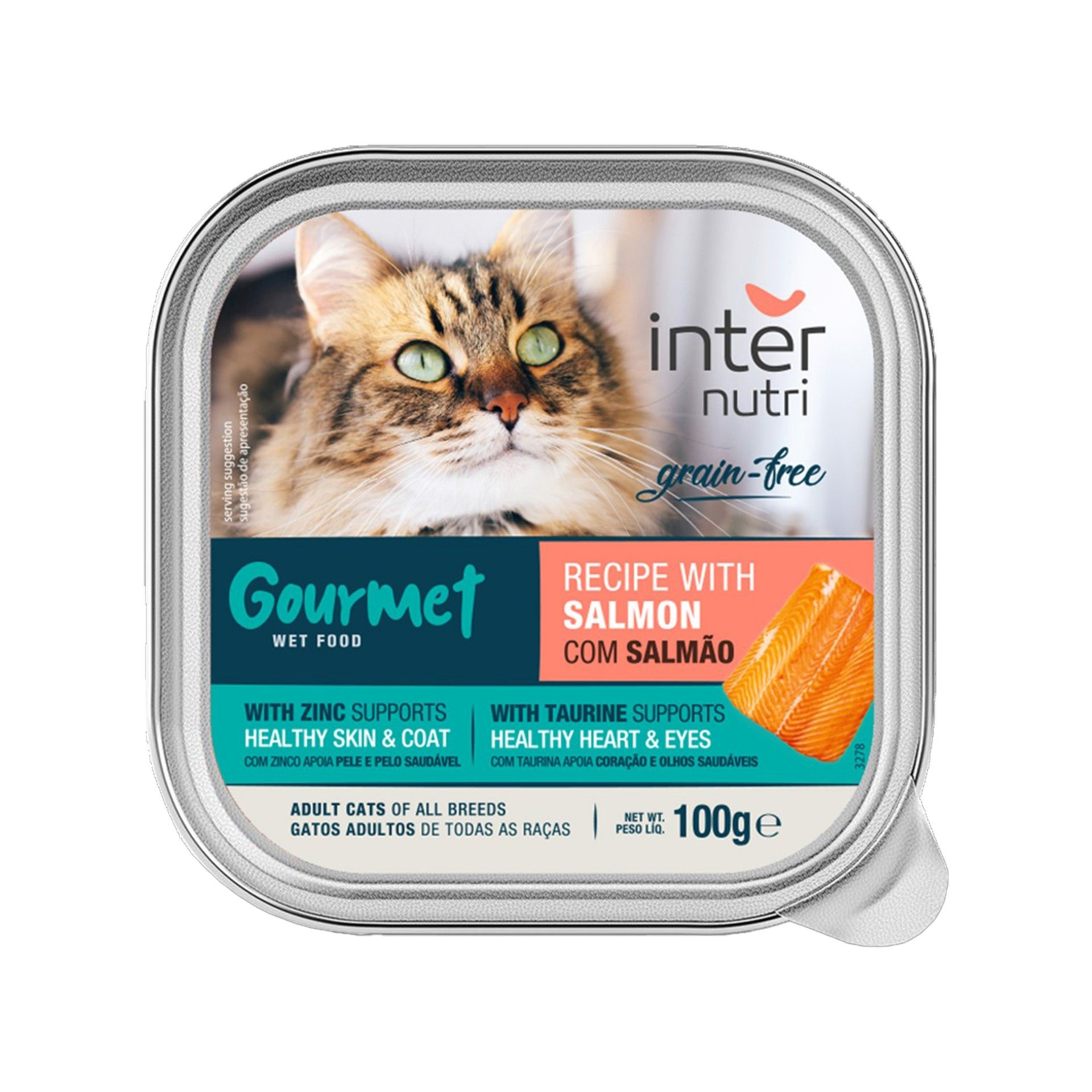 Alimento Para Gato Salmão Paté 100g