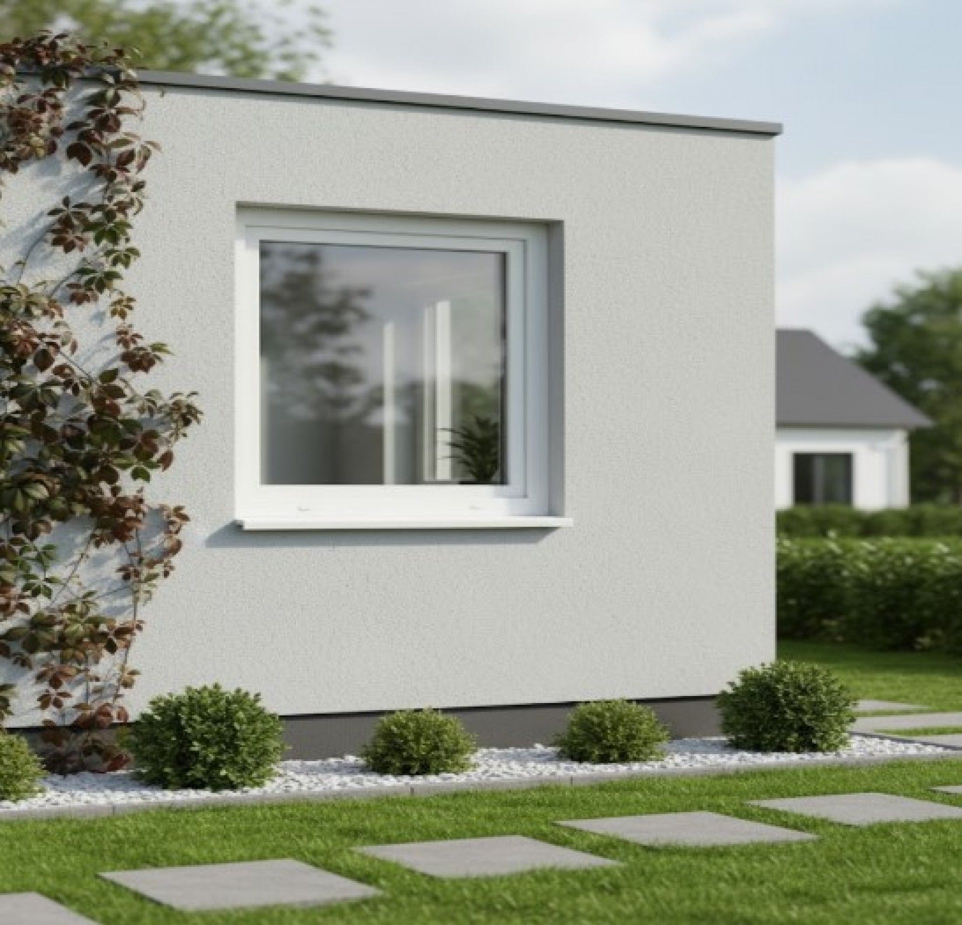 Janela Pvc 75x75 Esquerda Vidro Duplo(4/16/4)