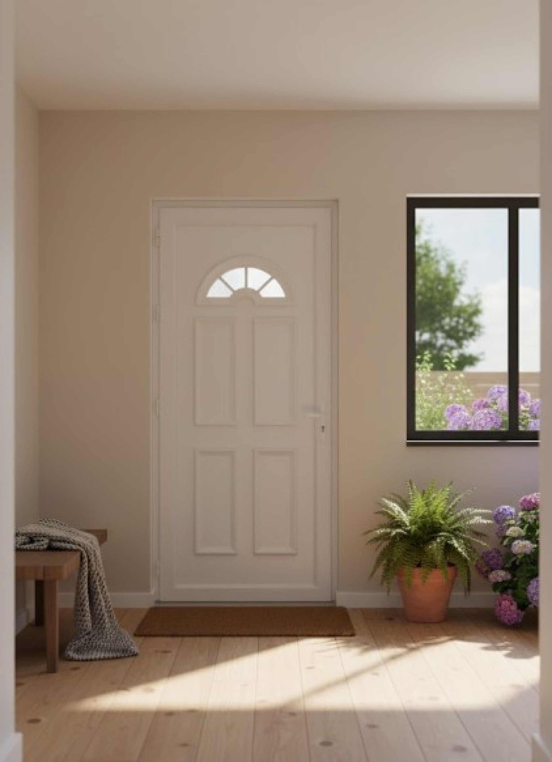 Porta Exterior em Pvc Direita Fecho 5 Pontos 100x210