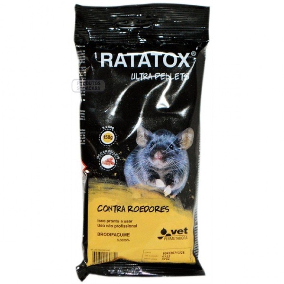 Raticida Ratatox Ultra Pellets 150g