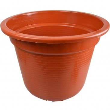 Vaso Cilindro 50cm Castanho