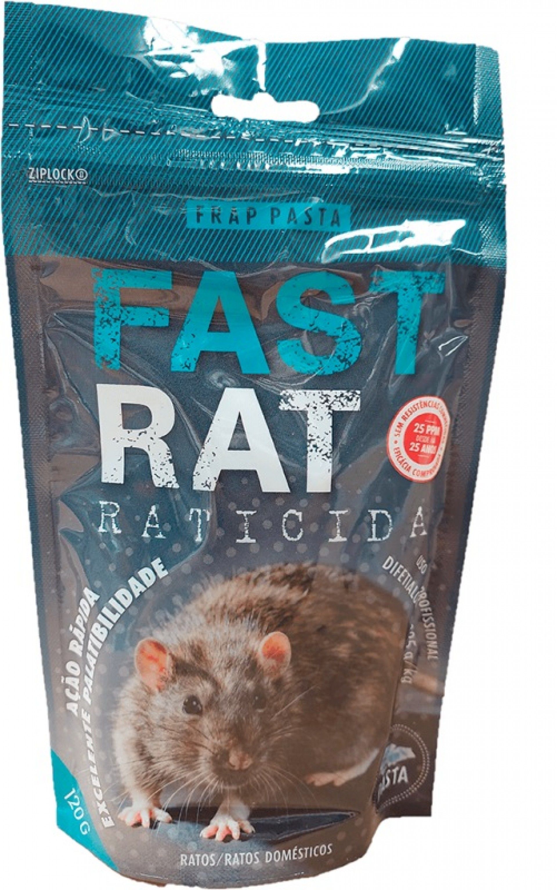 Raticida Fastrat Pasta (Saqueta) 120g