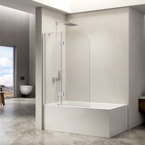 Painel Banheira 120x150 Vidro transparente Reversível Painel Banheira 120x150 Vidro transparente Reversível