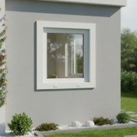 Janela Pvc Branco Vidro 100x80cm Esquerda Janela Pvc Branco Vidro 100x80cm Esquerda