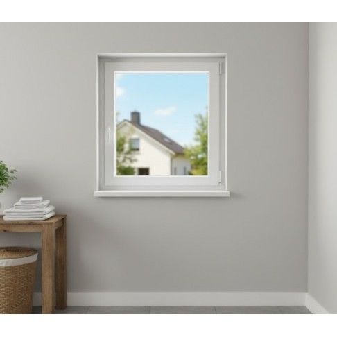 Janela Pvc Branco Vidro 100x80cm Esquerda Janela Pvc Branco Vidro 100x80cm Esquerda