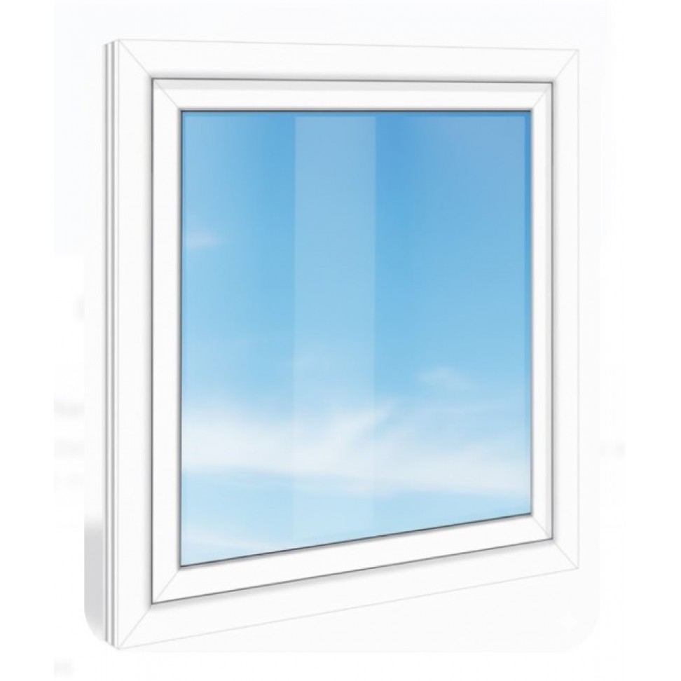 Janela Pvc 100x100 Direita Vidro Duplo (4/16/4)