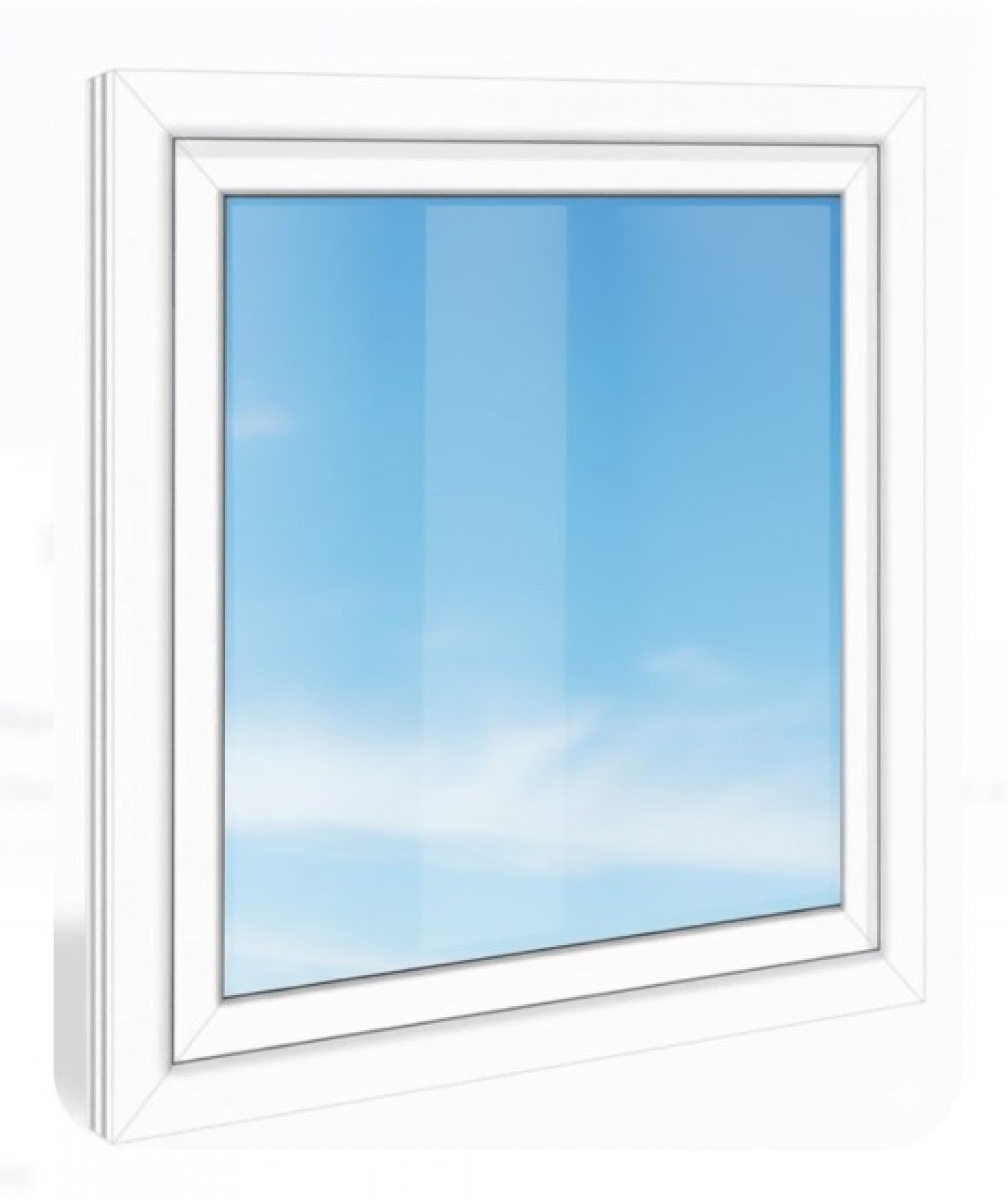 Janela Pvc 100x100 Esquerda Vidro Duplo (4/16/4)