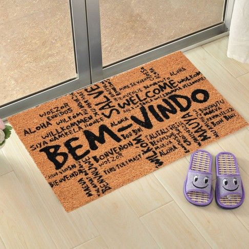 Tapete Cairo 70x40cm Bem-Vindo Tapete Cairo 70x40cm Bem-Vindo