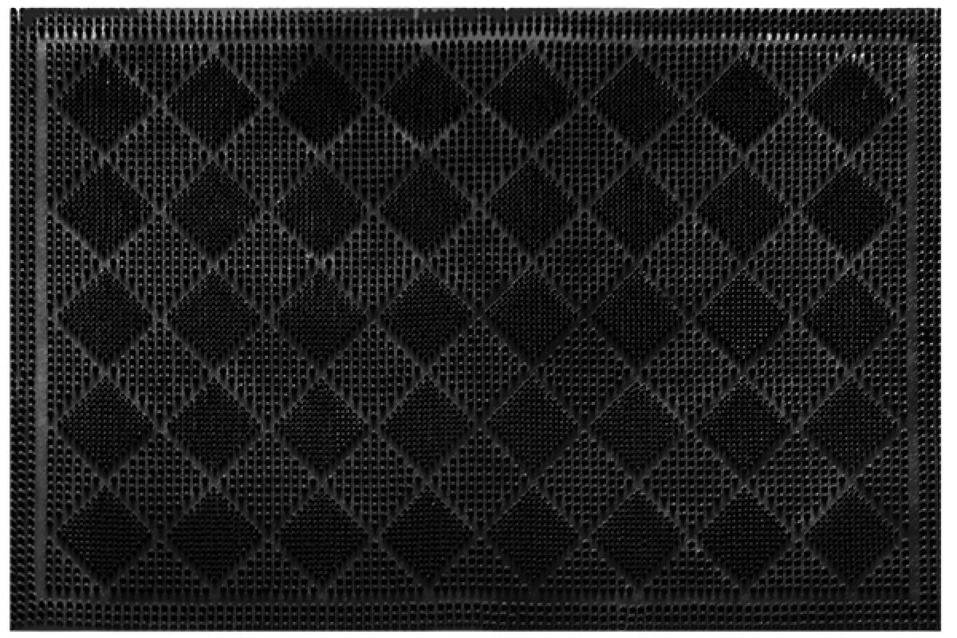 Tapete Borracha 60x40cm Preto