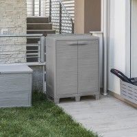 Armrio Multiusos Baixo Woody PVC Cinzento