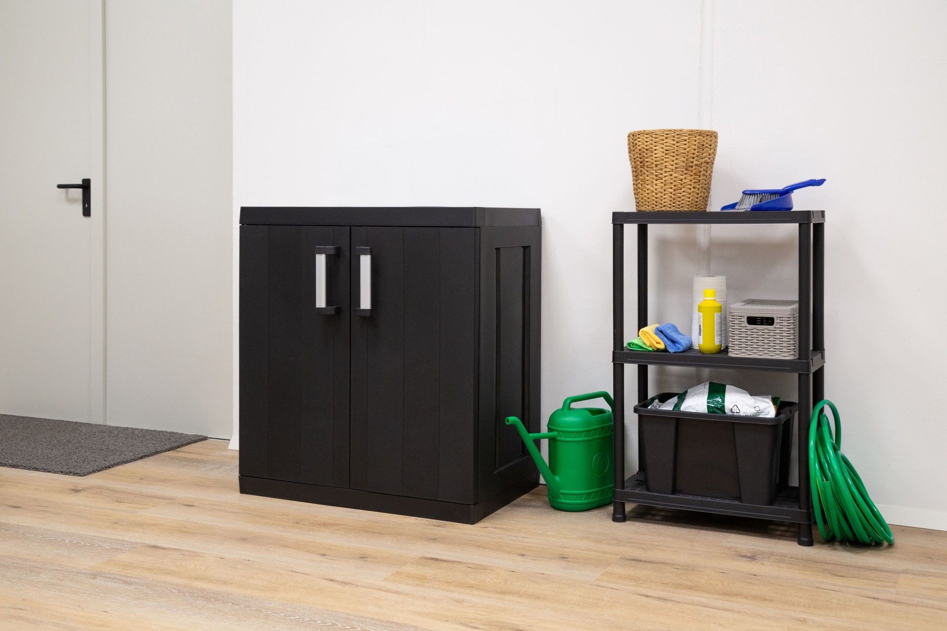 Armário Multiusos Baixo Mega PVC Preto