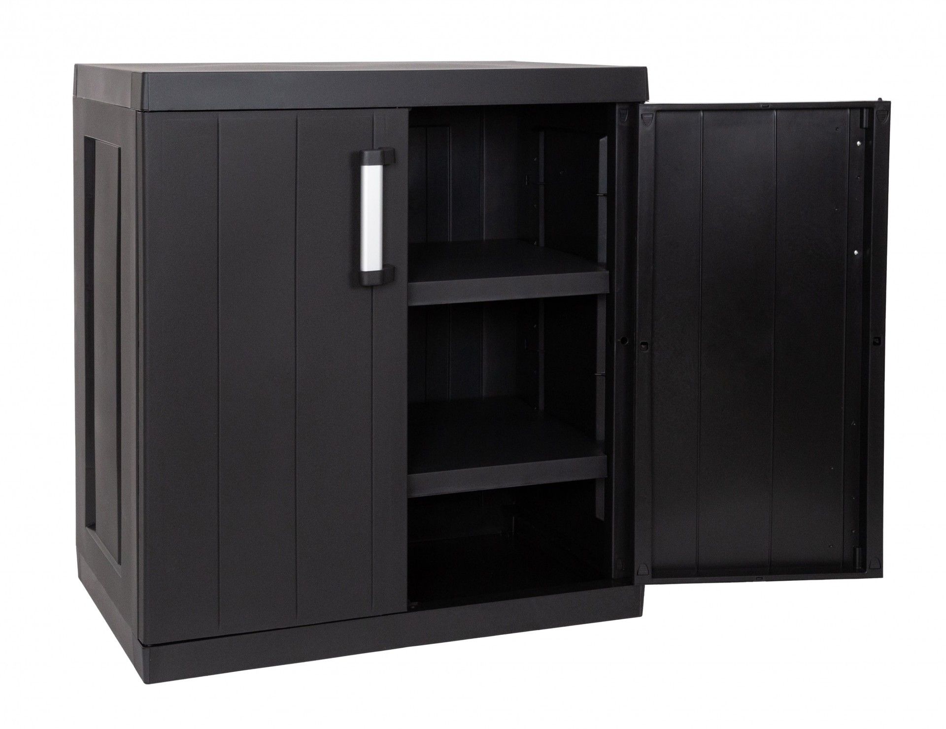 Armário Multiusos Baixo Mega PVC Preto