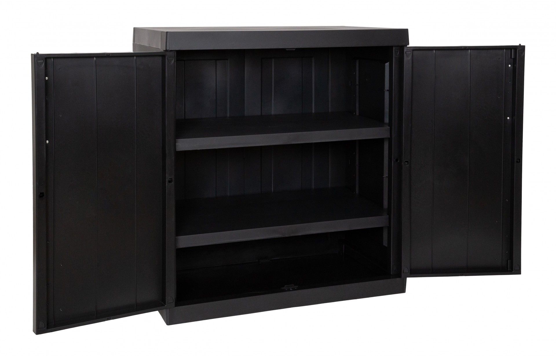 Armário Multiusos Baixo Mega PVC Preto