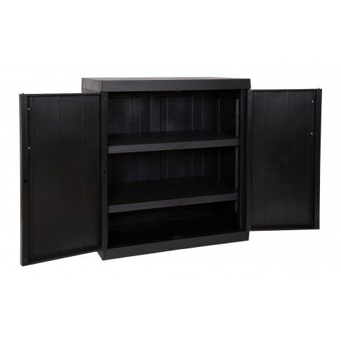 Armário Multiusos Baixo Mega PVC Preto Armário Multiusos Baixo Mega PVC Preto