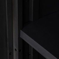 Armário Multiusos Baixo Mega PVC Preto Armário Multiusos Baixo Mega PVC Preto