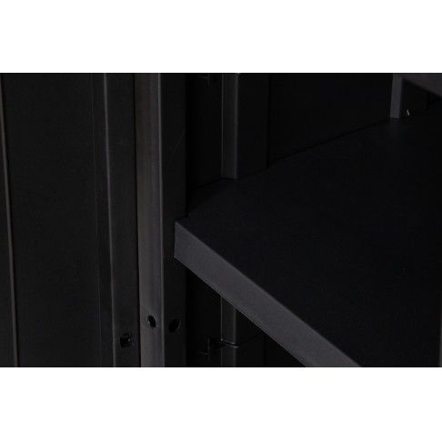 Armário Multiusos Baixo Mega PVC Preto Armário Multiusos Baixo Mega PVC Preto