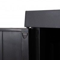 Armário Multiusos Baixo Mega PVC Preto Armário Multiusos Baixo Mega PVC Preto