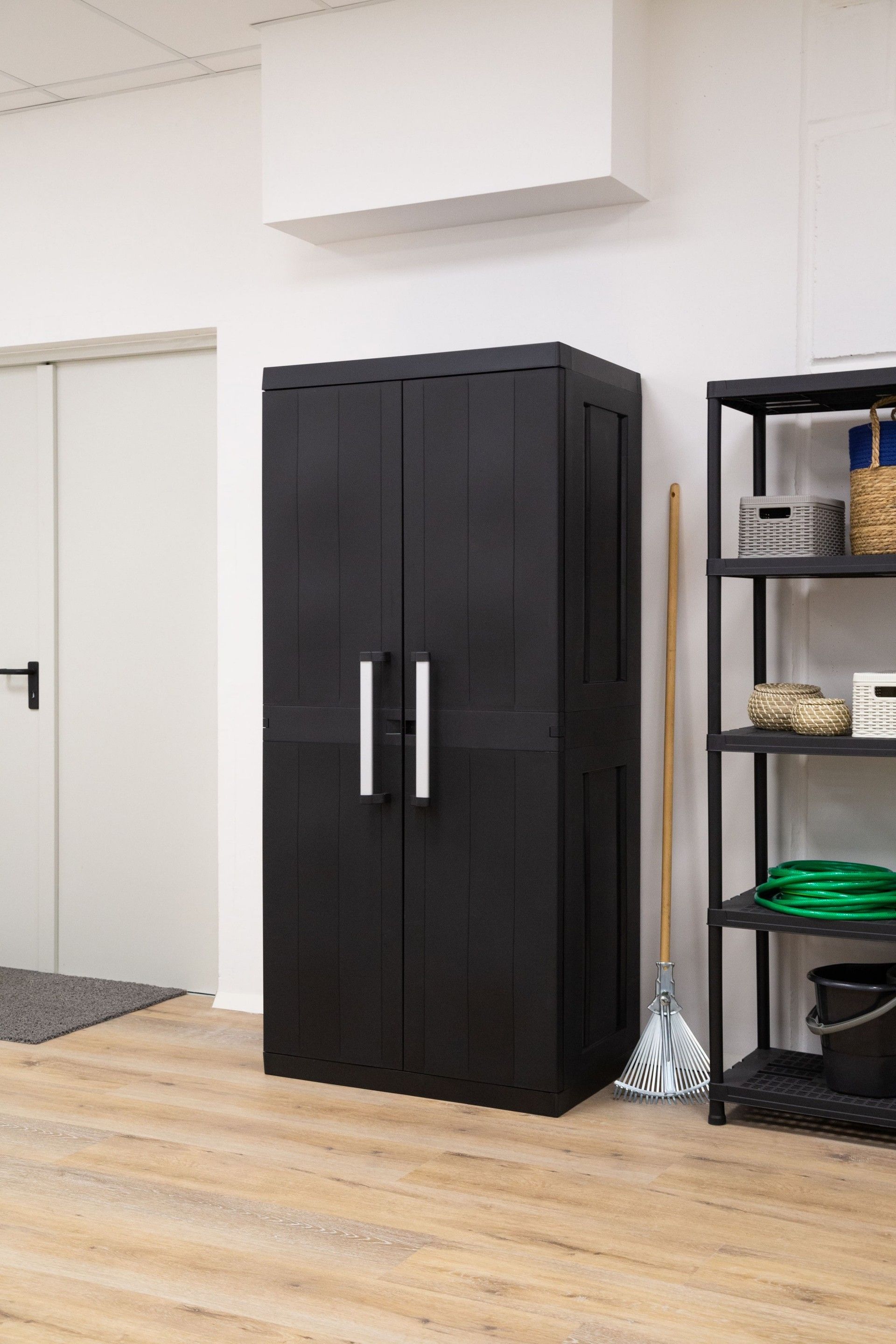 Armário Multiusos Alto Mega PVC Preto