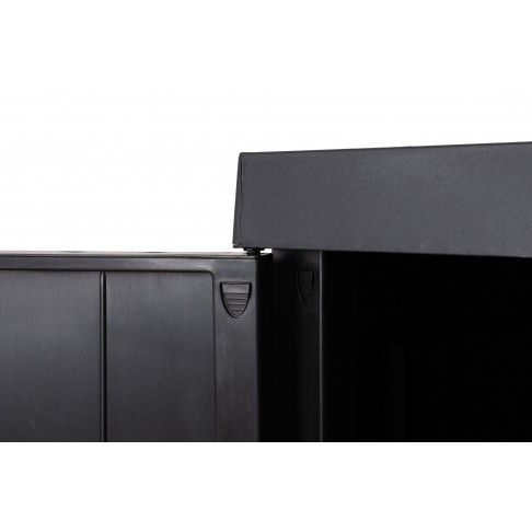 Armário Multiusos Baixo Mega PVC Preto Armário Multiusos Baixo Mega PVC Preto