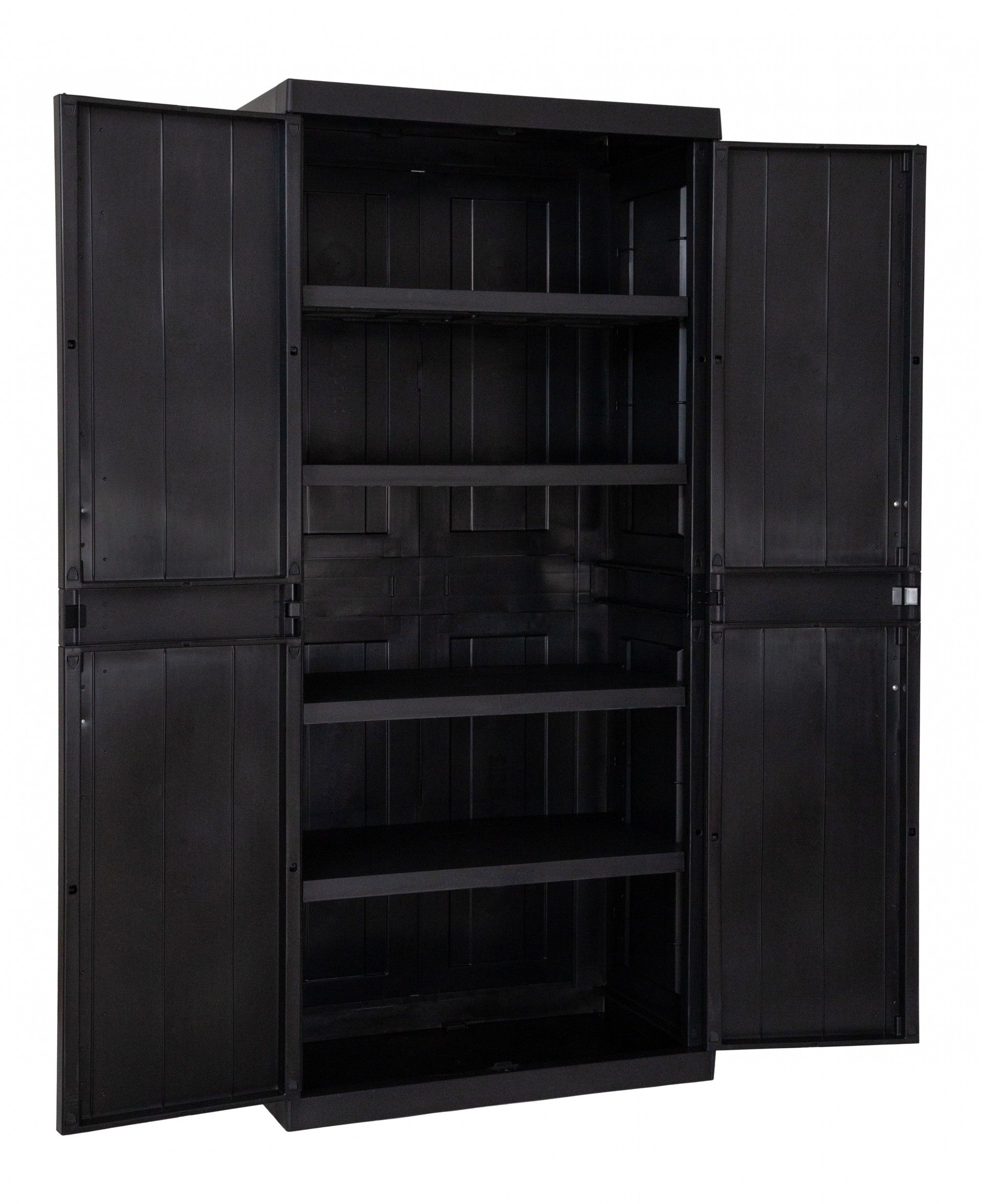 Armário Multiusos Alto Mega PVC Preto