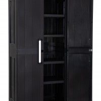 Armário Multiusos Alto Mega PVC Preto Armário Multiusos Alto Mega PVC Preto