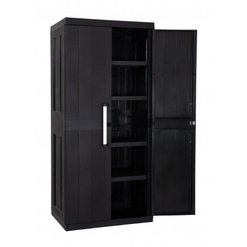 Armário Multiusos Alto Mega PVC Preto Armário Multiusos Alto Mega PVC Preto