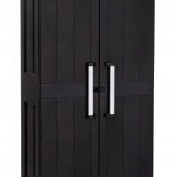 Armário Multiusos Alto Mega PVC Preto Armário Multiusos Alto Mega PVC Preto