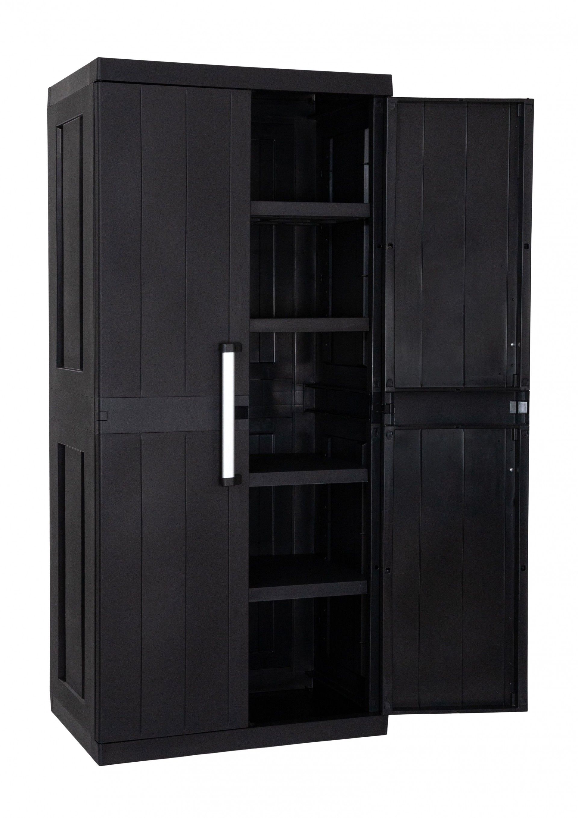 Armário Multiusos Alto Mega PVC Preto