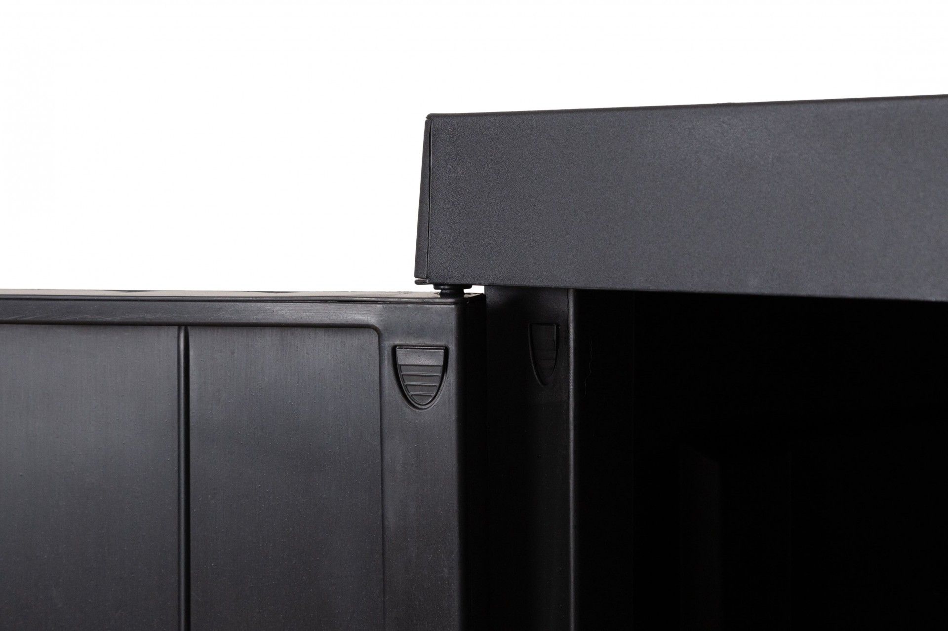 Armário Multiusos Alto Mega PVC Preto