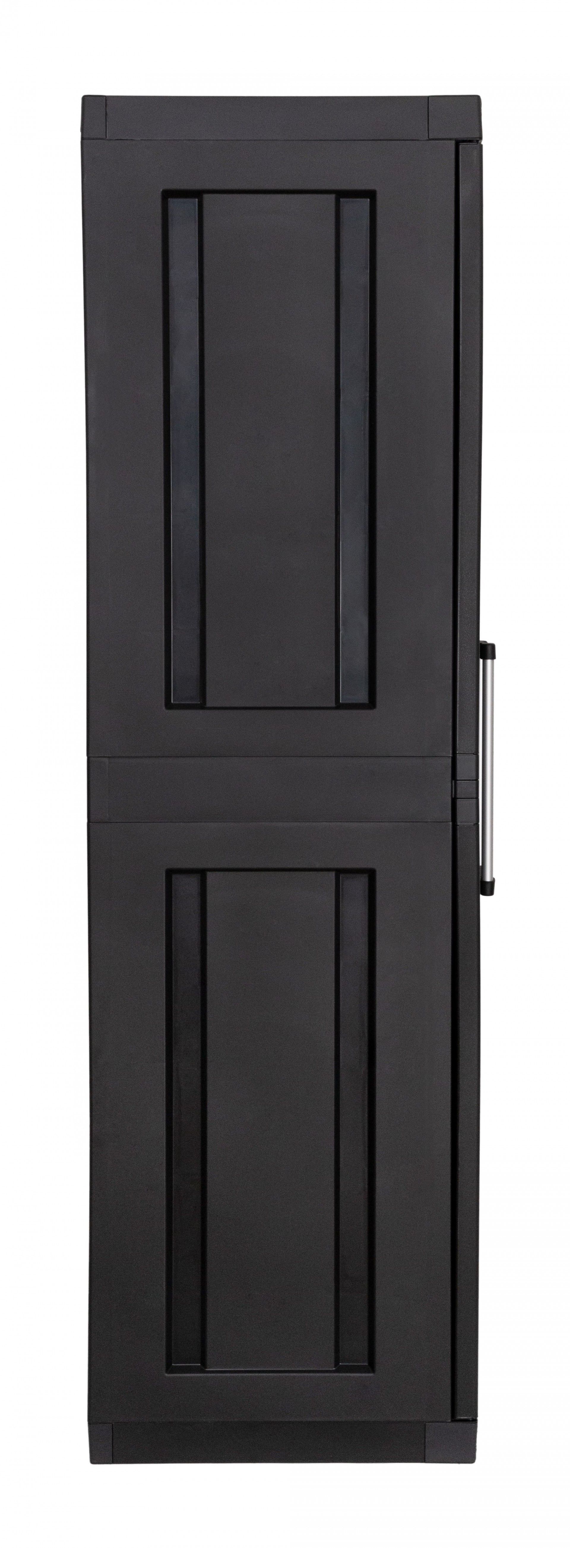 Armário Multiusos Alto Mega PVC Preto